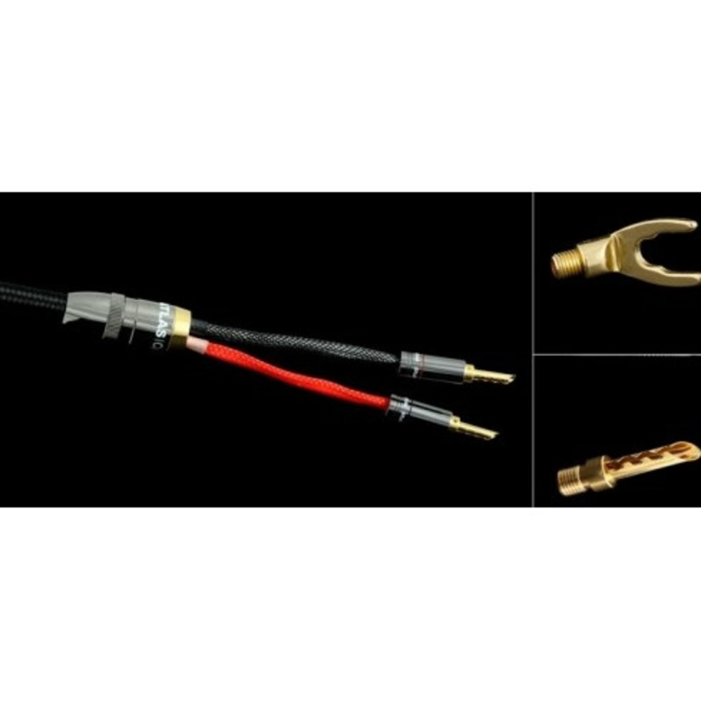 Акустический кабель Single-Wire Banana - Banana Atlas Cables Mavros Wired 4x4 7.0m Transpose Z plug Gold