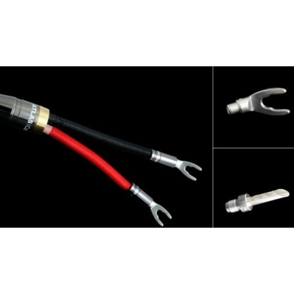 Акустический кабель Single-Wire Banana - Banana Atlas Cables Mavros Wired 4x4 5.0m Transpose Z plug Silver