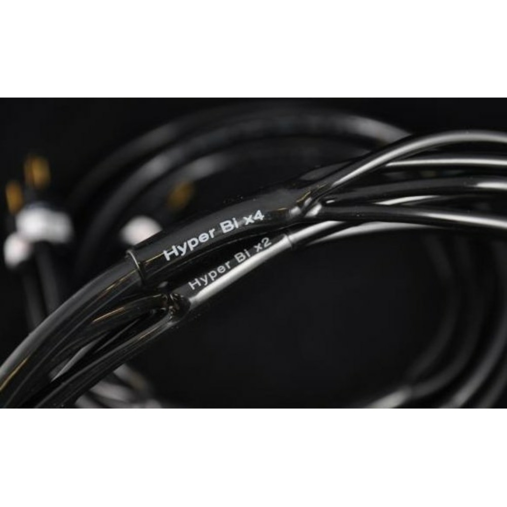 Акустический кабель Single-Wire Spade - Spade Atlas Cables Hyper Bi-Wire 4 to 4 3.0m Transpose Spade Silver