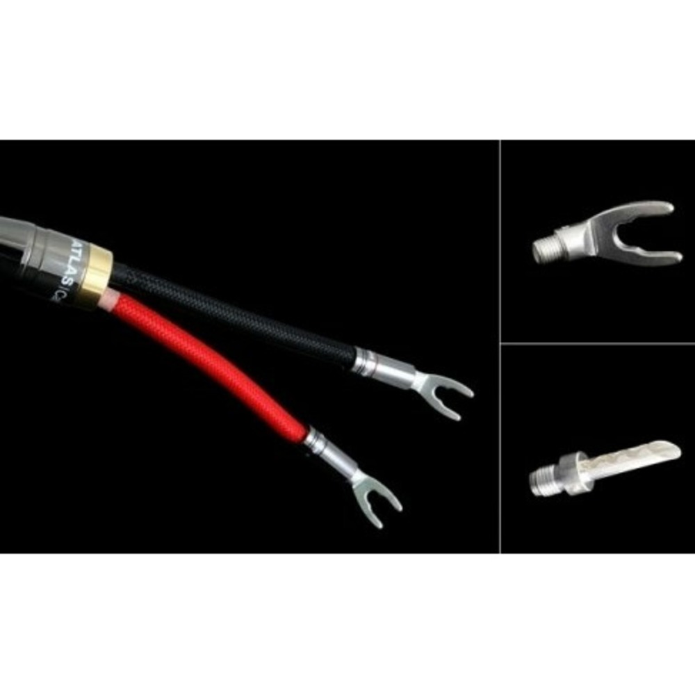 Акустический кабель Single-Wire Spade - Spade Atlas Cables Mavros Wired 4x4 5.0m Transpose Spade SIlver