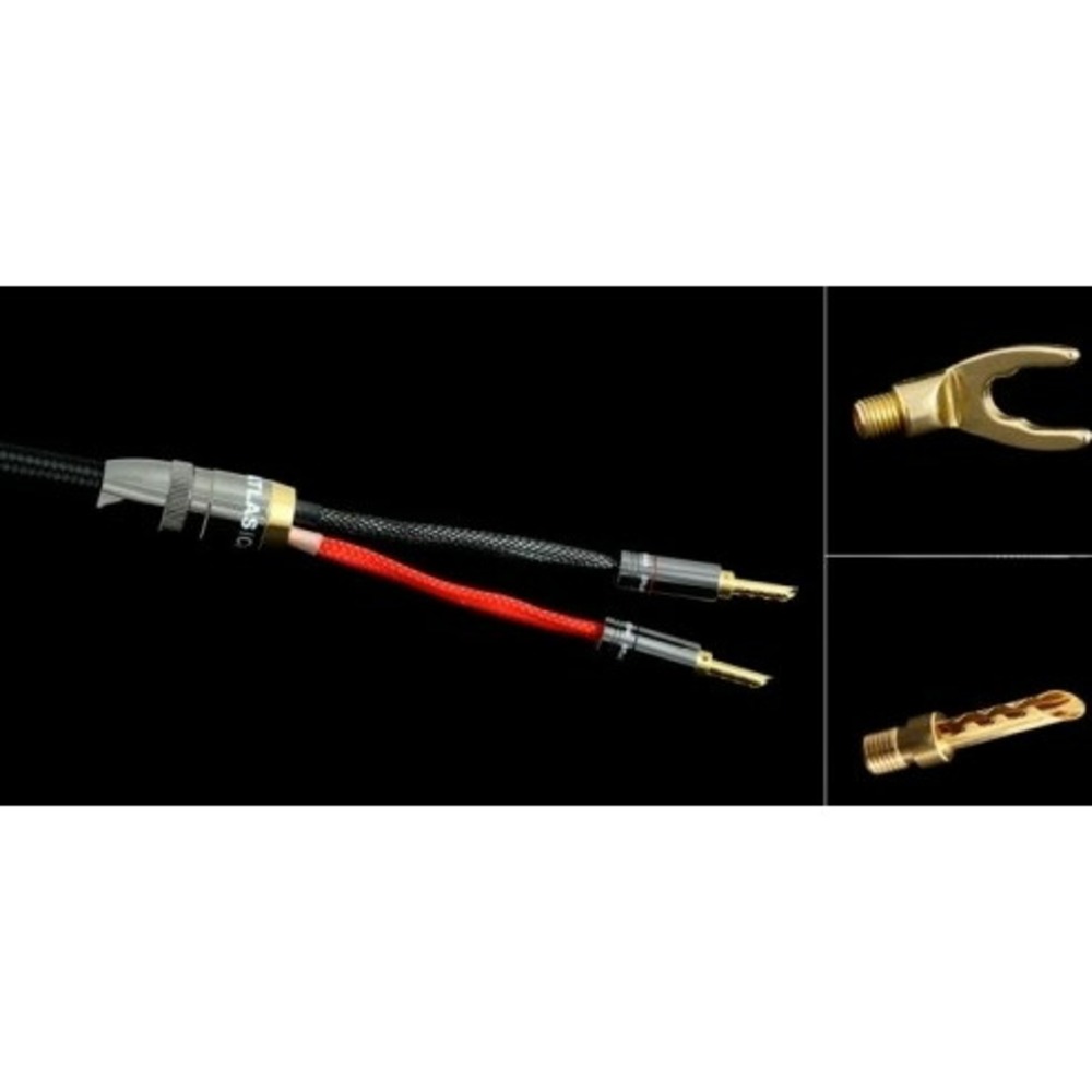 Акустический кабель Single-Wire Spade - Spade Atlas Cables Mavros 2->2 5.0m Transpose Spade Gold