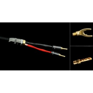 Акустический кабель Single-Wire Banana - Banana Atlas Cables Mavros Wired 2x4 2.0m Transpose Z plug Gold