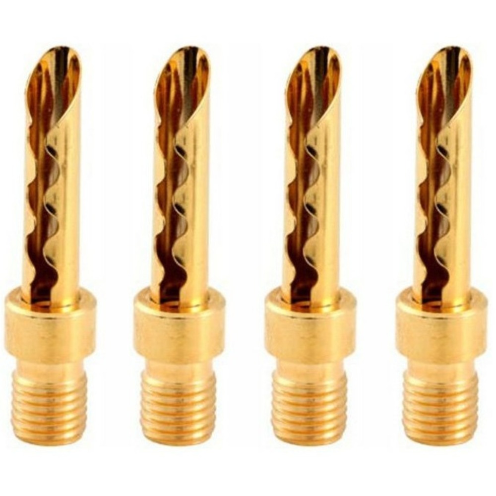 Разъем Банана Atlas Cables Adapter Transpose Z plug pack of 4 Gold