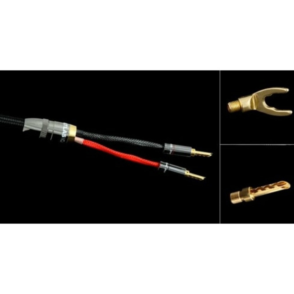 Акустический кабель Single-Wire Banana - Banana Atlas Cables Mavros Wired 2x4 7.0m Transpose Z plug Gold