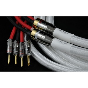 Акустический кабель Single-Wire Banana - Banana Atlas Cables Asimi Silver 2 x 2 3.0m banana