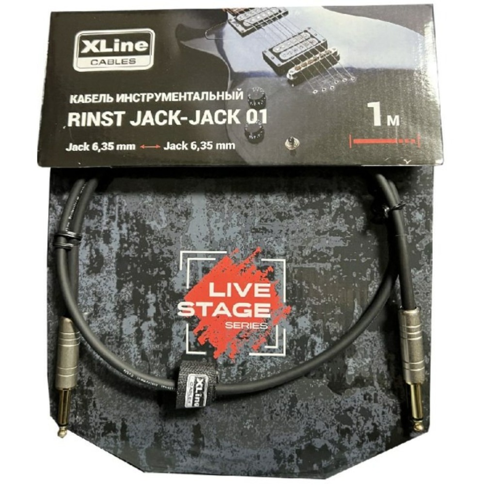 Кабель аудио 1xJack - 1xJack Xline Cables RINST JACK-JACK 01 1.0m