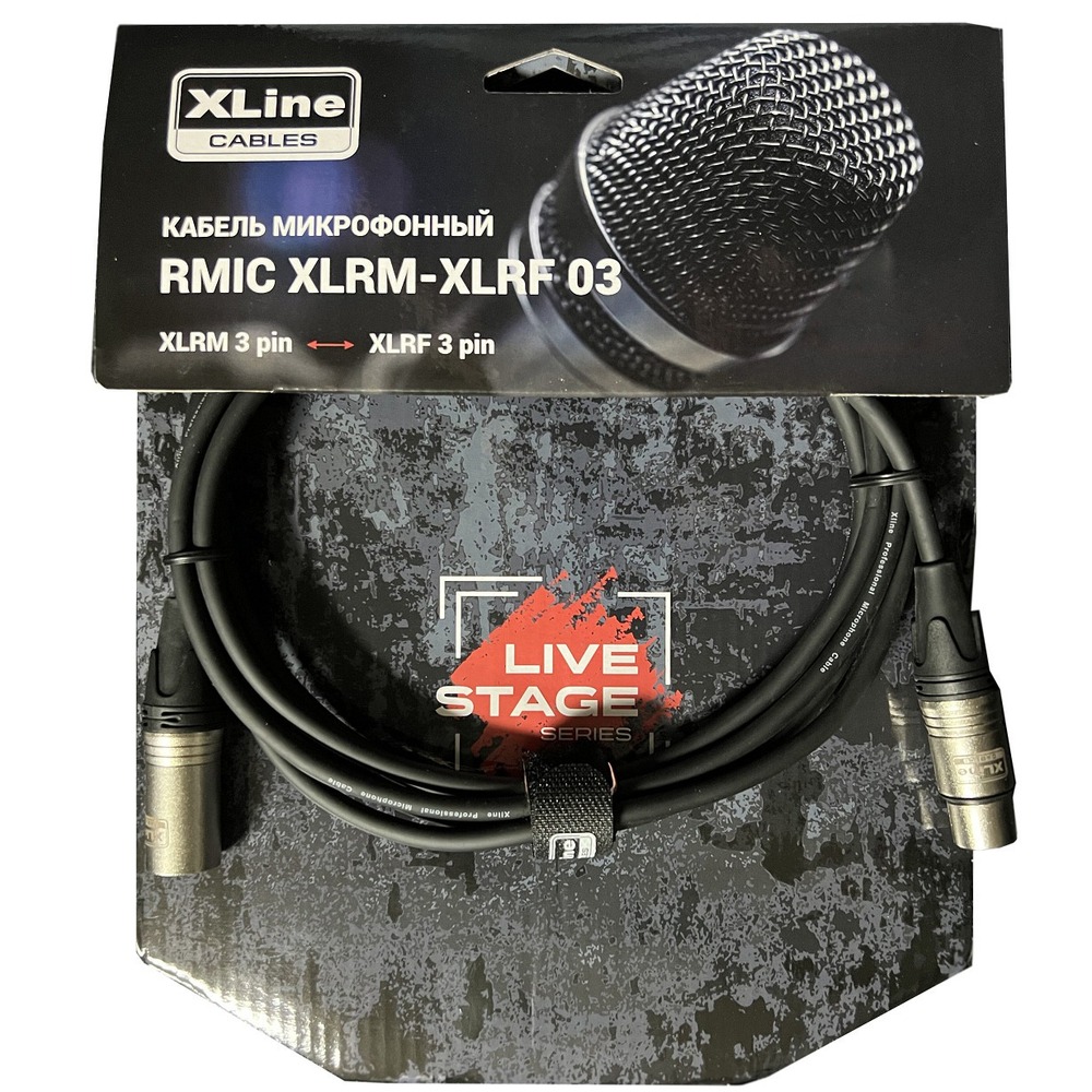 Кабель аудио 1xXLR - 1xXLR Xline Cables RMIC XLRM-XLRF 01 1.0m