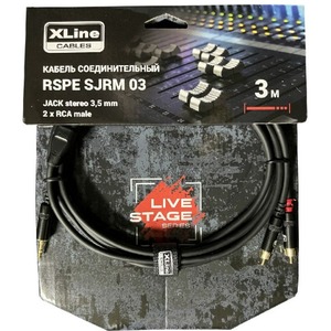 Кабель аудио 1xJack - 2xRCA Xline Cables RSPE SJRM03