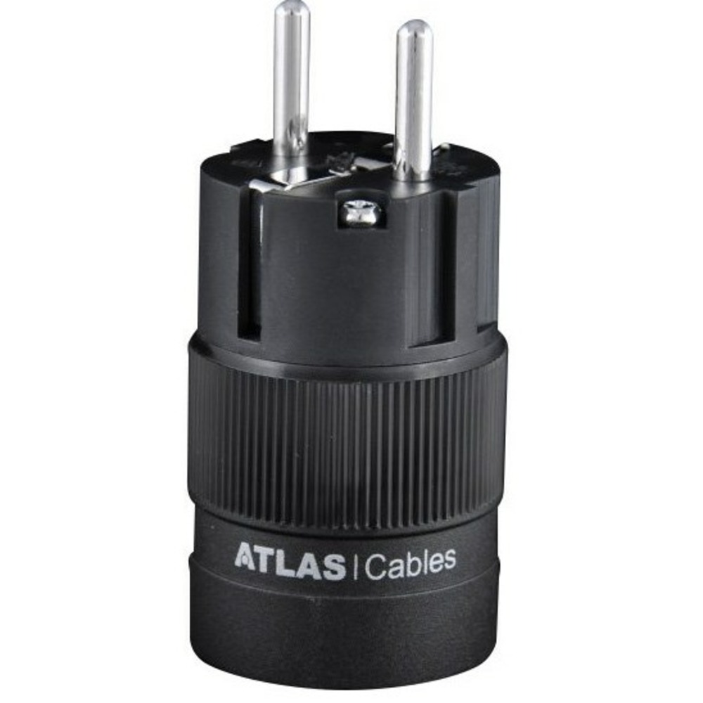 Разъем EU Schuko Atlas Cables Schuko Plug Rhodium Plated