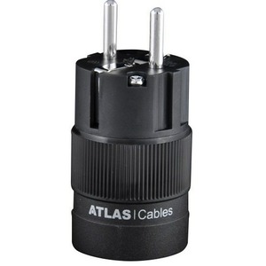 Разъем EU Schuko Atlas Cables Schuko Plug Rhodium Plated