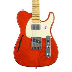 Электрогитара G&L Tribute ASAT Classic Bluesboy Semi-Hollow Clear Orange MP SF