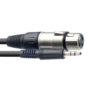 Кабель аудио 1xMini Jack - 1xXLR Stagg Audio cable XLR/mini jack f/m 3 m