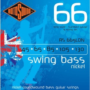 Струны для бас-гитары ROTOSOUND RS665LDN BASS STRINGS NICKEL