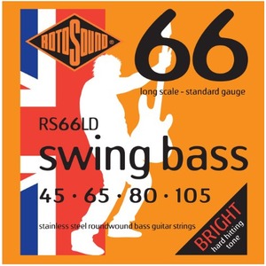 Струны для бас-гитары ROTOSOUND RS66LD BASS STRINGS STAINLESS STEEL