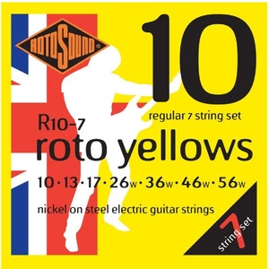 Струны для акустической гитары ROTOSOUND R10-7 STRINGS NICKEL REGULAR