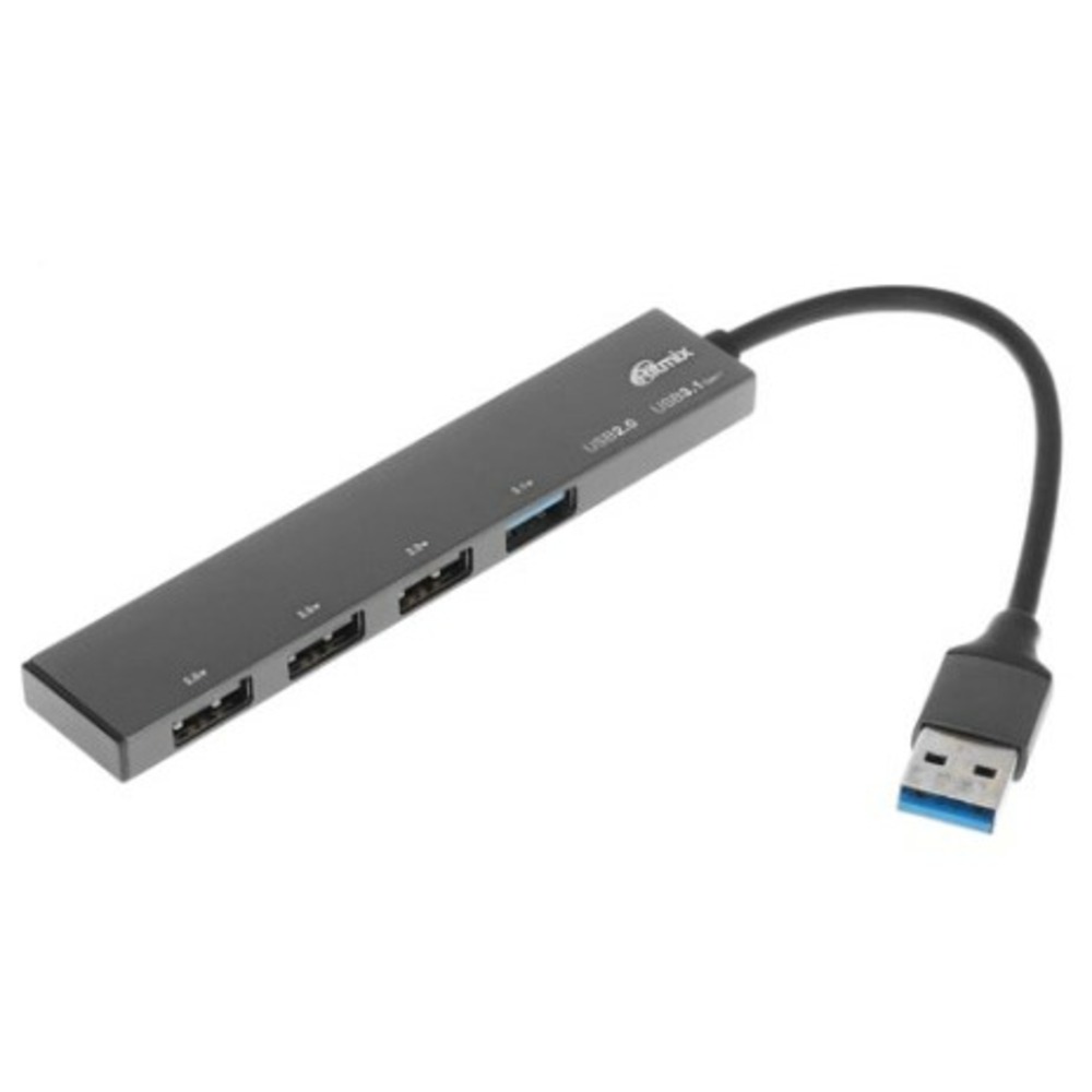 Хаб USB Ritmix CR-4406 Metal