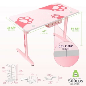Стол игровой Eureka ERK-GIP-P47-PK