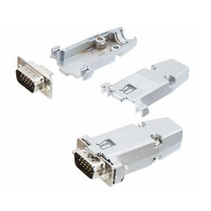 Разъем VGA Kramer CON-HD15-HOOD/METAL
