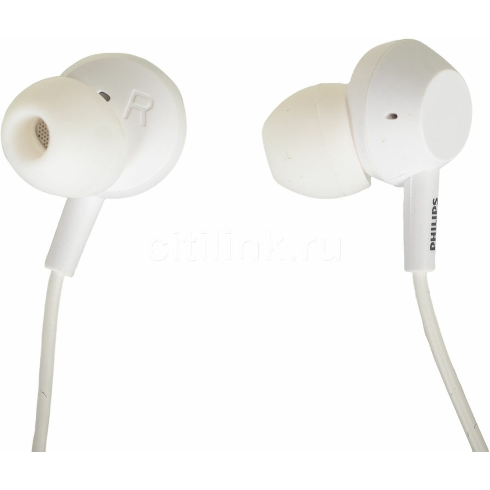 Наушники внутриканальные классические Philips TAE4105WT/00, белый