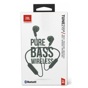 Наушники вставные беспроводные JBL JBLT215BTGRN