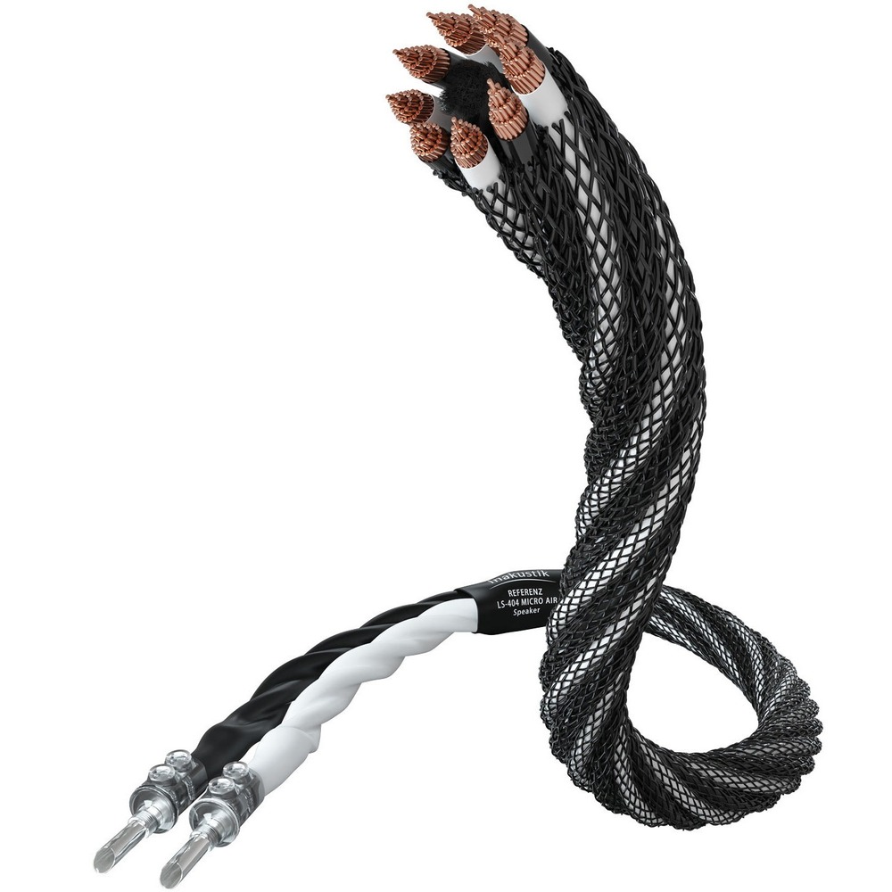 Акустический кабель Single-Wire Banana - Banana Inakustik 007716332 Referenz LS-404 Micro AIR BFA Single-Wire 3.0m