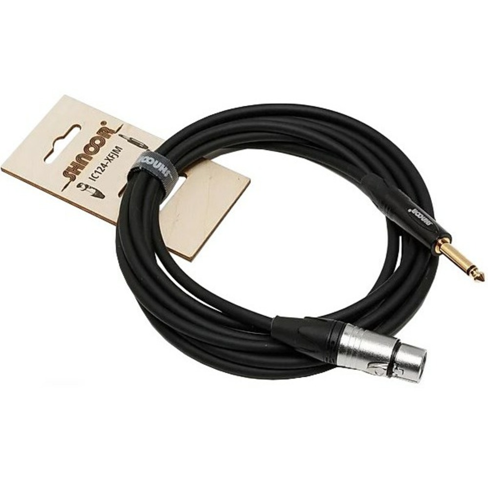 Кабель аудио 1xJack - 1xXLR Shnoor IC124-XFJM 1.5m