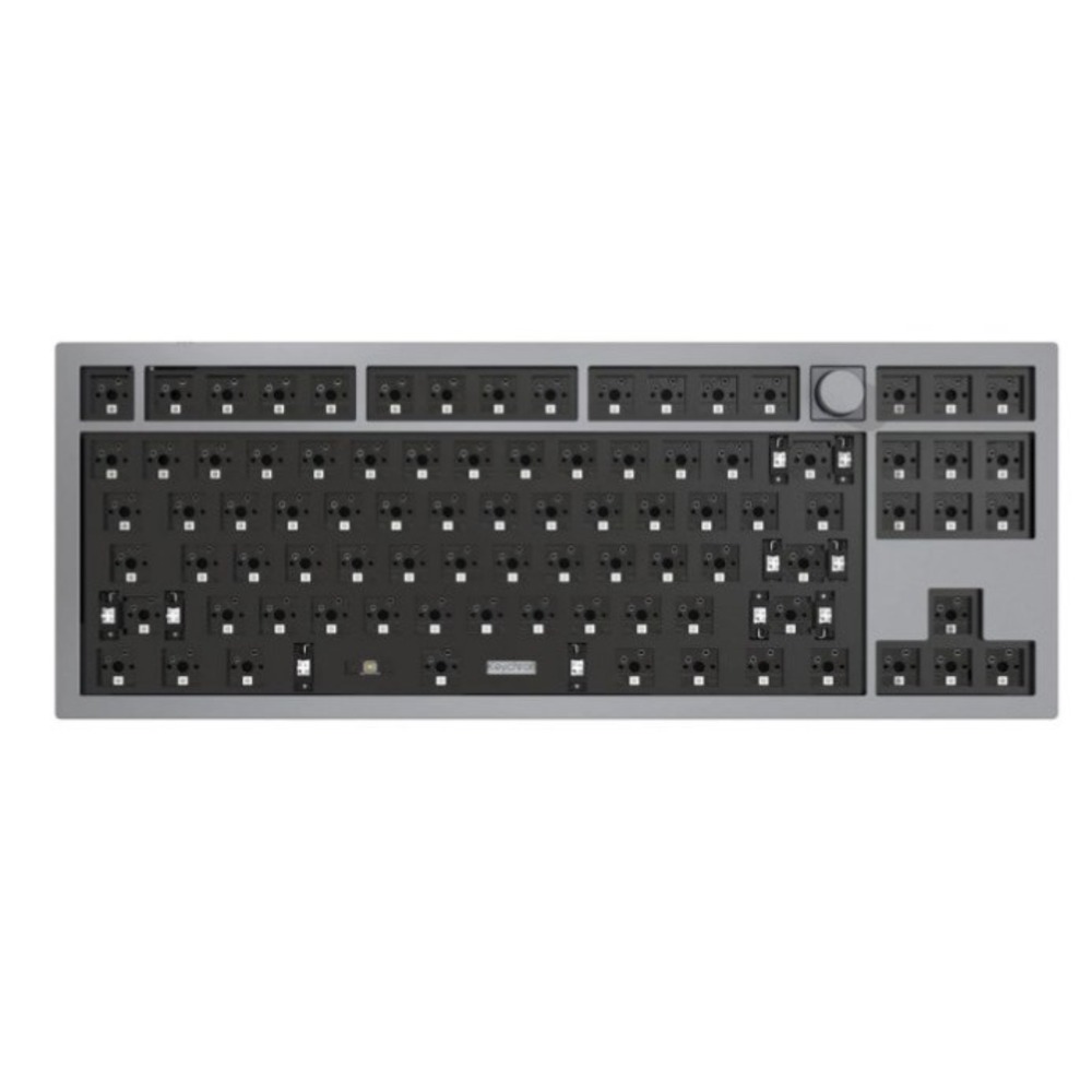 Клавиатура игровая Keychron Q3 TKL ANSI Knob алюминиевый корпус RGB подсветка Barebone серый