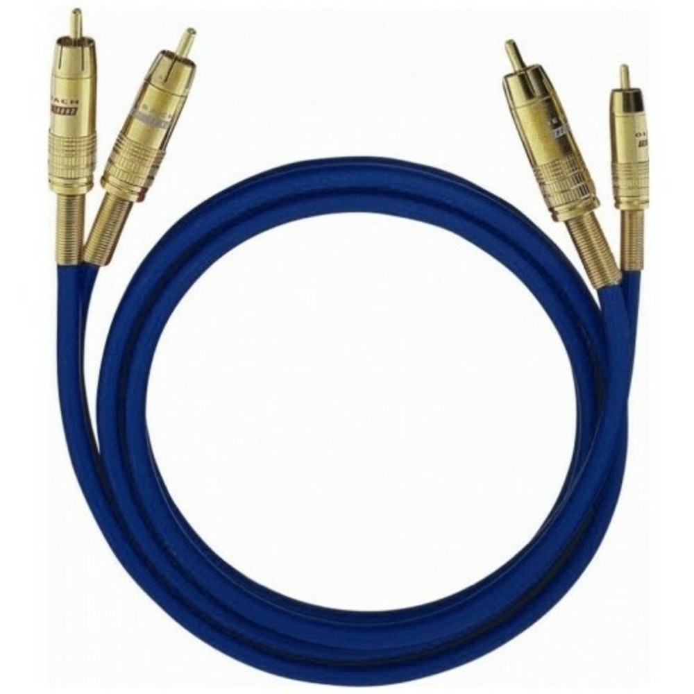 Кабель аудио 2xRCA - 2xRCA Oehlbach NF 1 Master RCA blue 2.0m