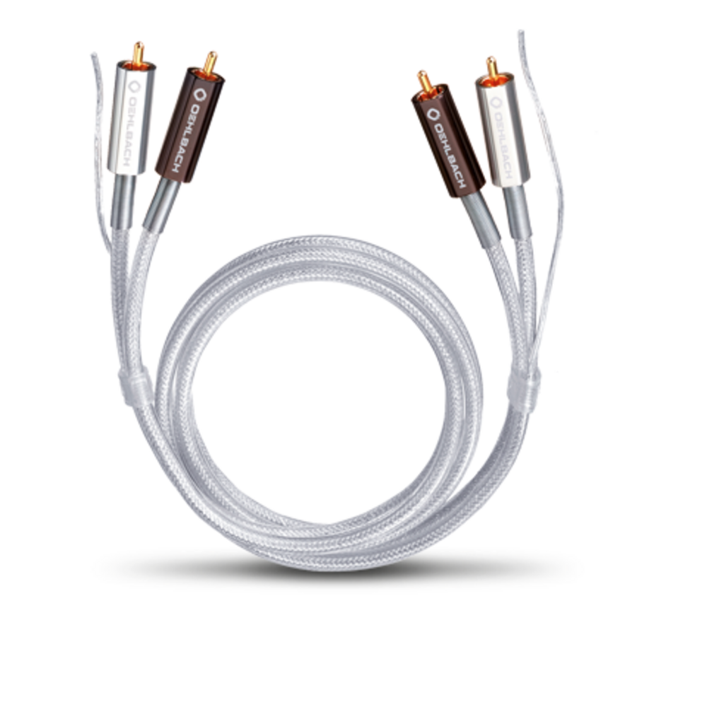 Кабель аудио 2xRCA - 2xRCA Oehlbach Silver Plus 100 RCA 1.0m