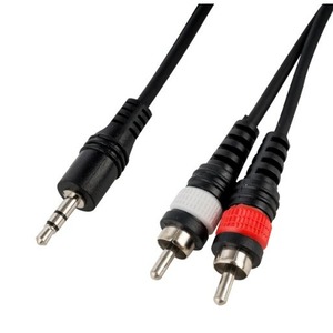 Кабель аудио 1xMini Jack - 2xRCA Cascha HH-2097 1.0m