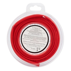 Трубка термоусаживаемая Rexant 29-0014 4,0/2,0 мм красная, ролик 2.44m