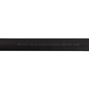Термоусаживаемая трубка двухстенная клеевая Rexant 26-2106 15,9/7,95 мм черная REXANT (уп. 10 шт. по 1м)