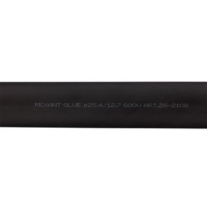 Термоусаживаемая трубка двухстенная клеевая Rexant 26-2108 25,4/12,7 мм черная REXANT (уп. 5 шт. по 1м)