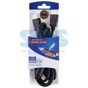 Шнур HDMI Rexant 06-3101 HDMI gold с ферритами 1.5m