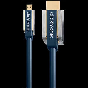 Кабель HDMI - MicroHDMI Clicktronic 70526 Micro-HDMI Cable 1.0m