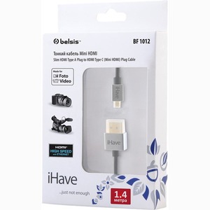 Кабель HDMI - MiniHDMI Belsis BF1012 1.4m