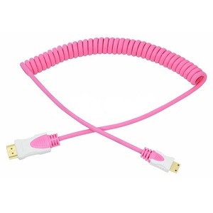 Кабель HDMI - MiniHDMI Rexant 17-7126 HDMI розовый витой (1 штука) 2.0m