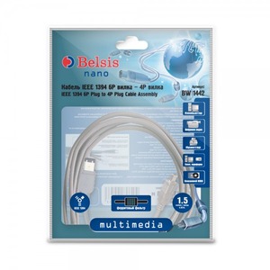 Кабель IEEE 1394 4pin - 6pin Belsis BW1442 1.5m