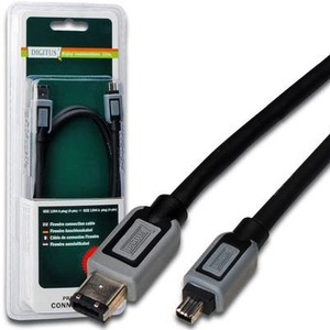 Кабель IEEE 1394 4pin - 6pin Digitus DB-230571 1.8m