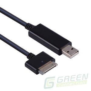 Кабель USB 2.0 Тип A - 30-pin Greenconnect GC-UA2MBF02-black 0.8m