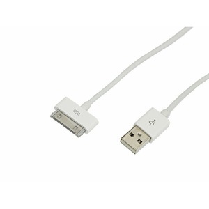 USB кабель для iPhone 4/4S Rexant 18-1123 30 pin шнур 1 м белый (10 штук)
