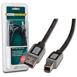 Кабель USB 2.0 Тип A - B Digitus DB-300119-050-D 5.0m