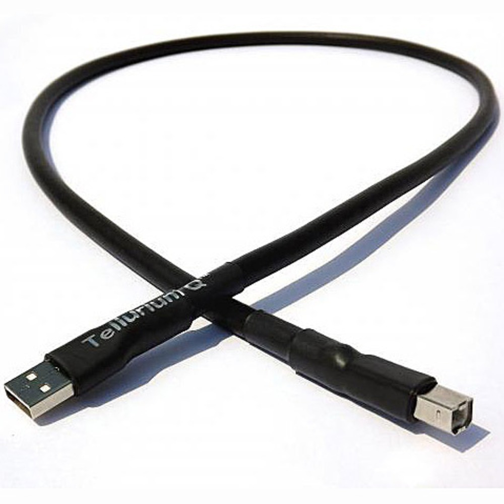 Кабель USB 2.0 Тип A - B Tellurium Q Black USB Interconnect 1.0m