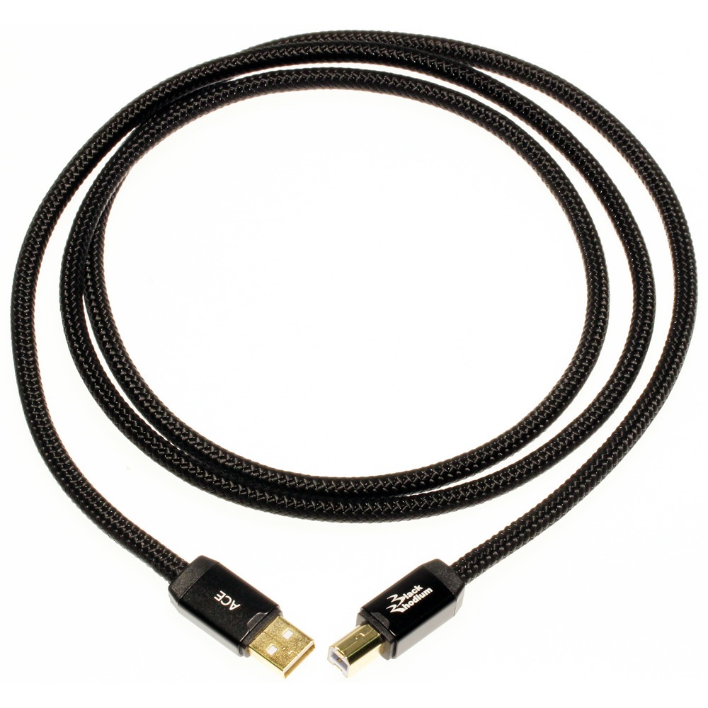 Кабель USB 2.0 Тип A - B Black Rhodium Ace USB A-B 1.5m