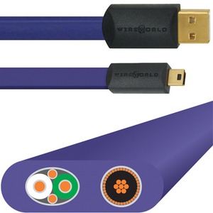 Кабель USB 2.0 Тип A - B 5pin mini WireWorld Ultraviolet USB A to Mini B 2.0m
