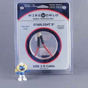 Кабель USB 2.0 Тип A - B 5pin mini WireWorld Starlight USB A to Mini B 0.5m