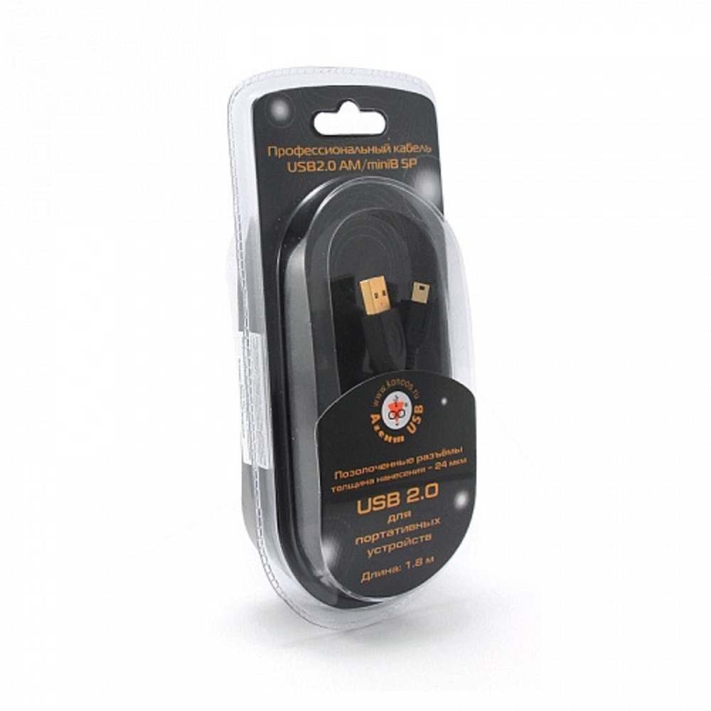 Кабель USB 2.0 Тип A - B 5pin mini Konoos KC-USB2-AM5P-1.8 1.8m
