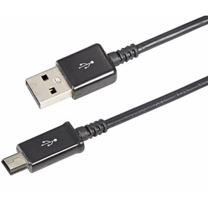 USB кабель miniUSB Rexant 18-4402 длинный штекер 1 м черный (1 штука)