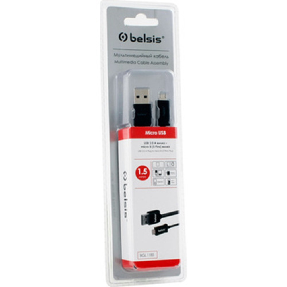 Кабель USB 2.0 Тип A - B micro Belsis BGL1185 1.5m