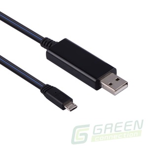 Кабель USB 2.0 Тип A - B micro Greenconnect GC-UA2MCL02-0.8m-black 0.8m